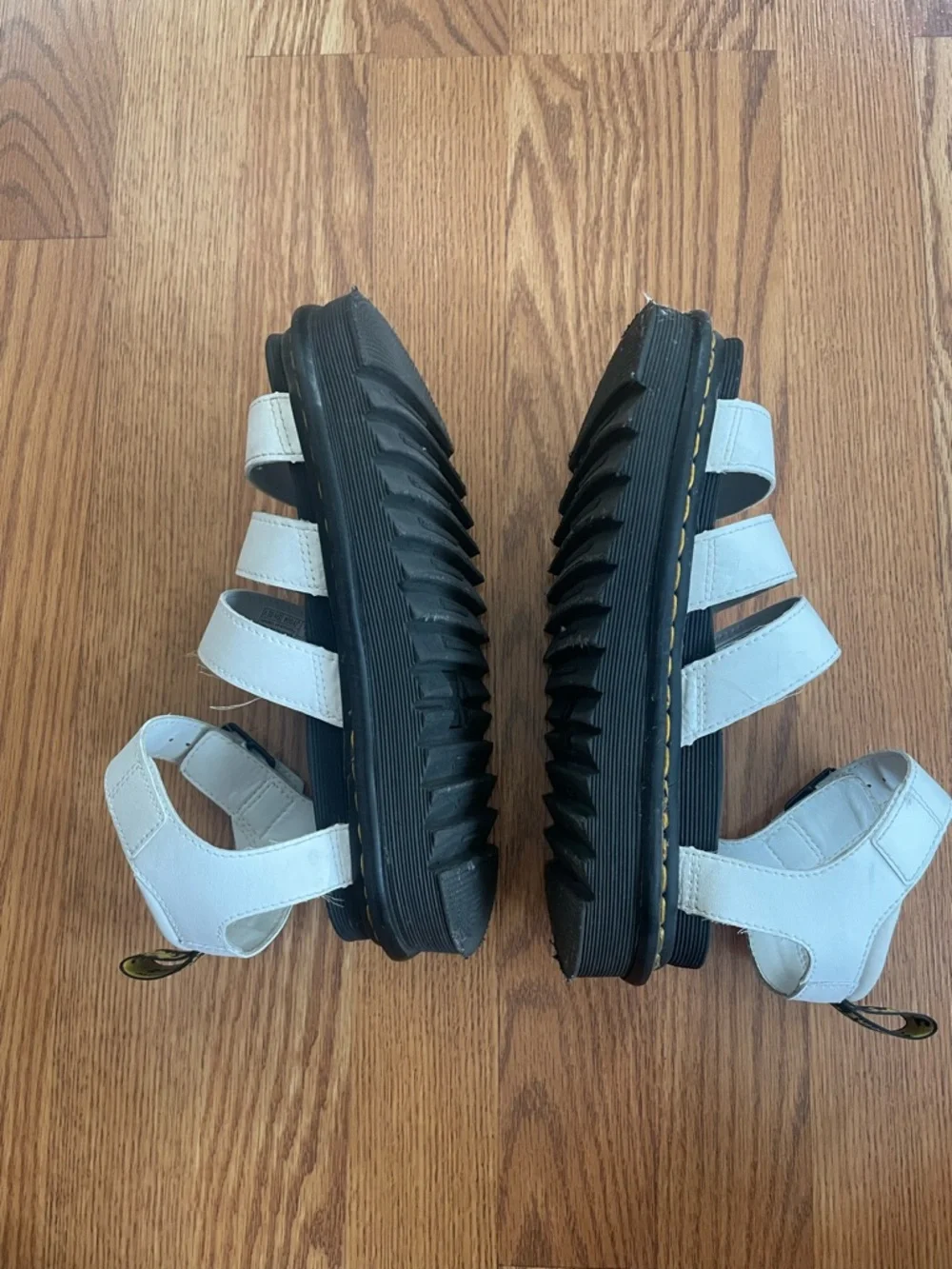 Dr. Martens White Strap Platform Sandals | Chunky Sole | Women’s
